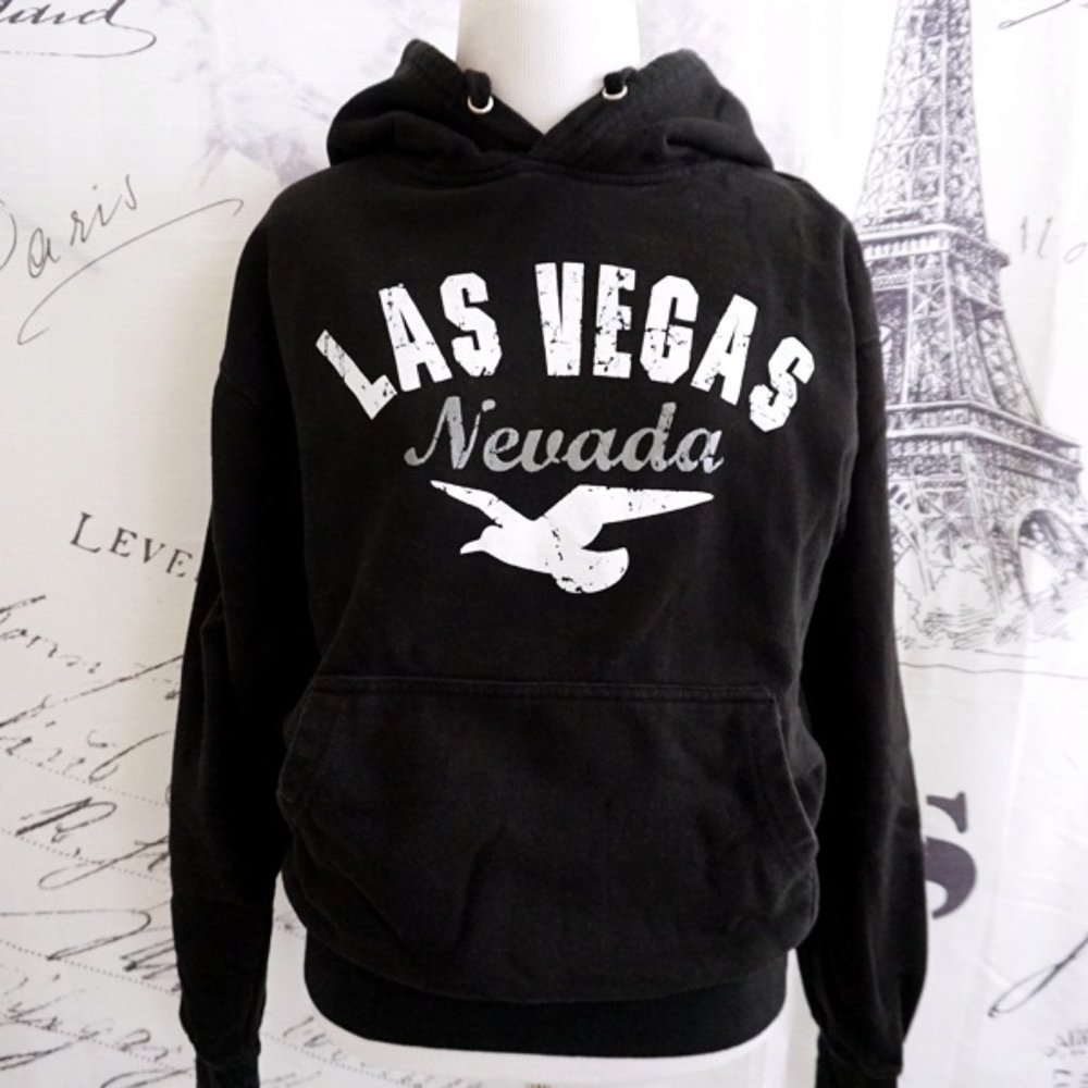 Black Hoodie Sweatshirt Las Vegas Nevada - Size S